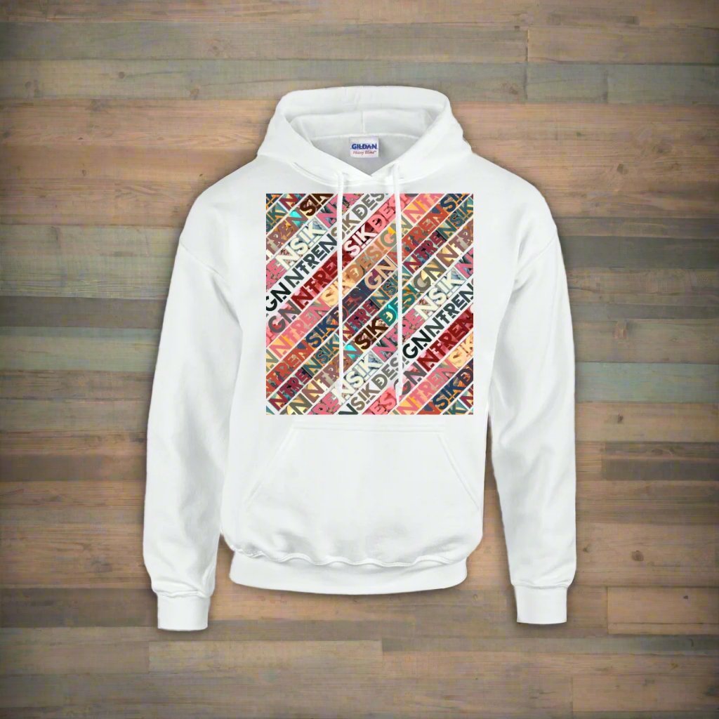 Ntrensik Branded Diagonal Pattern Hoodie - Premium Athletic Sweatshirt Yoycol