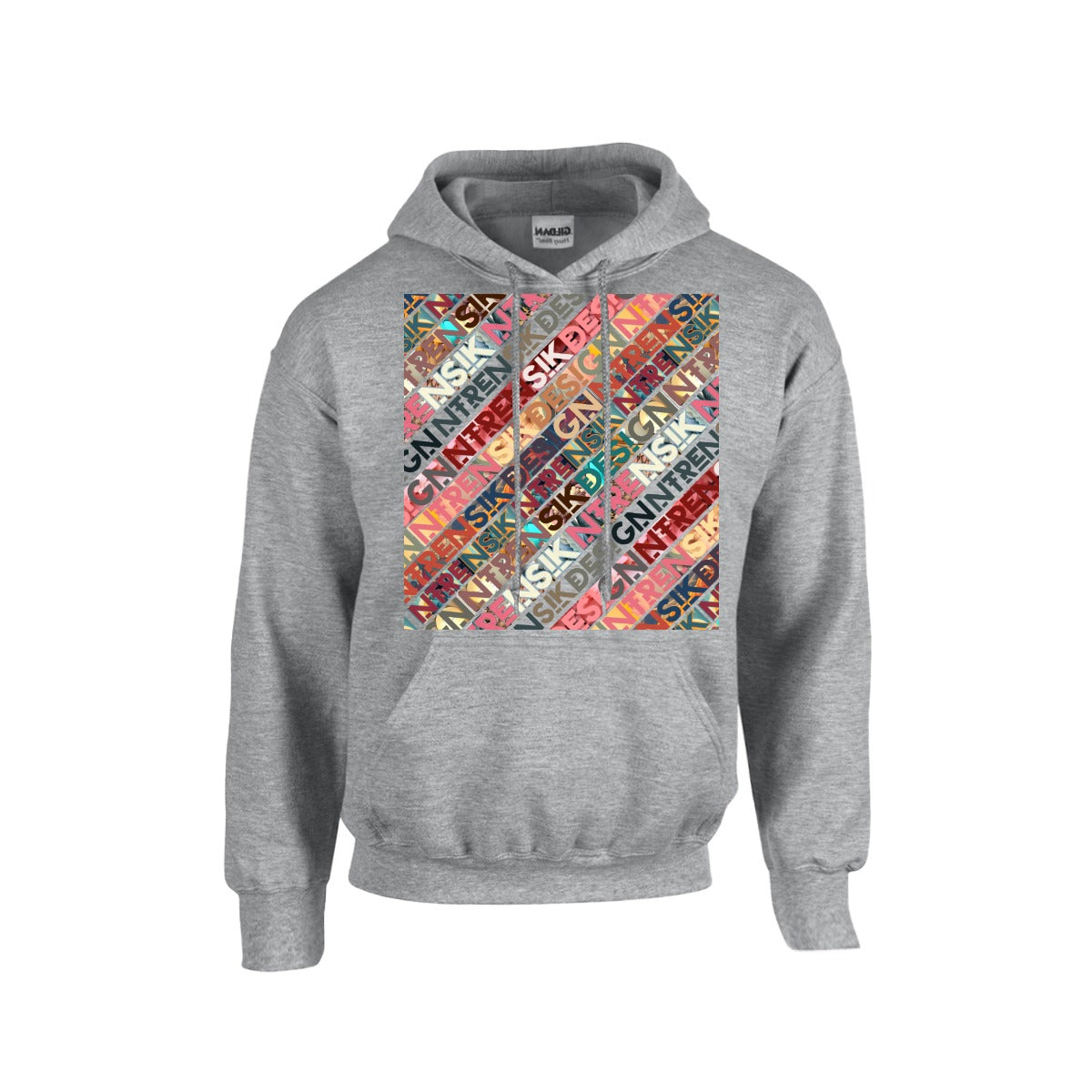 Ntrensik Branded Diagonal Pattern Hoodie - Premium Athletic Sweatshirt Yoycol