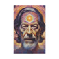 Psychedelic Watts Portrait - Sacred Geometry Canvas Art - Stretched & Matte Finish Printify