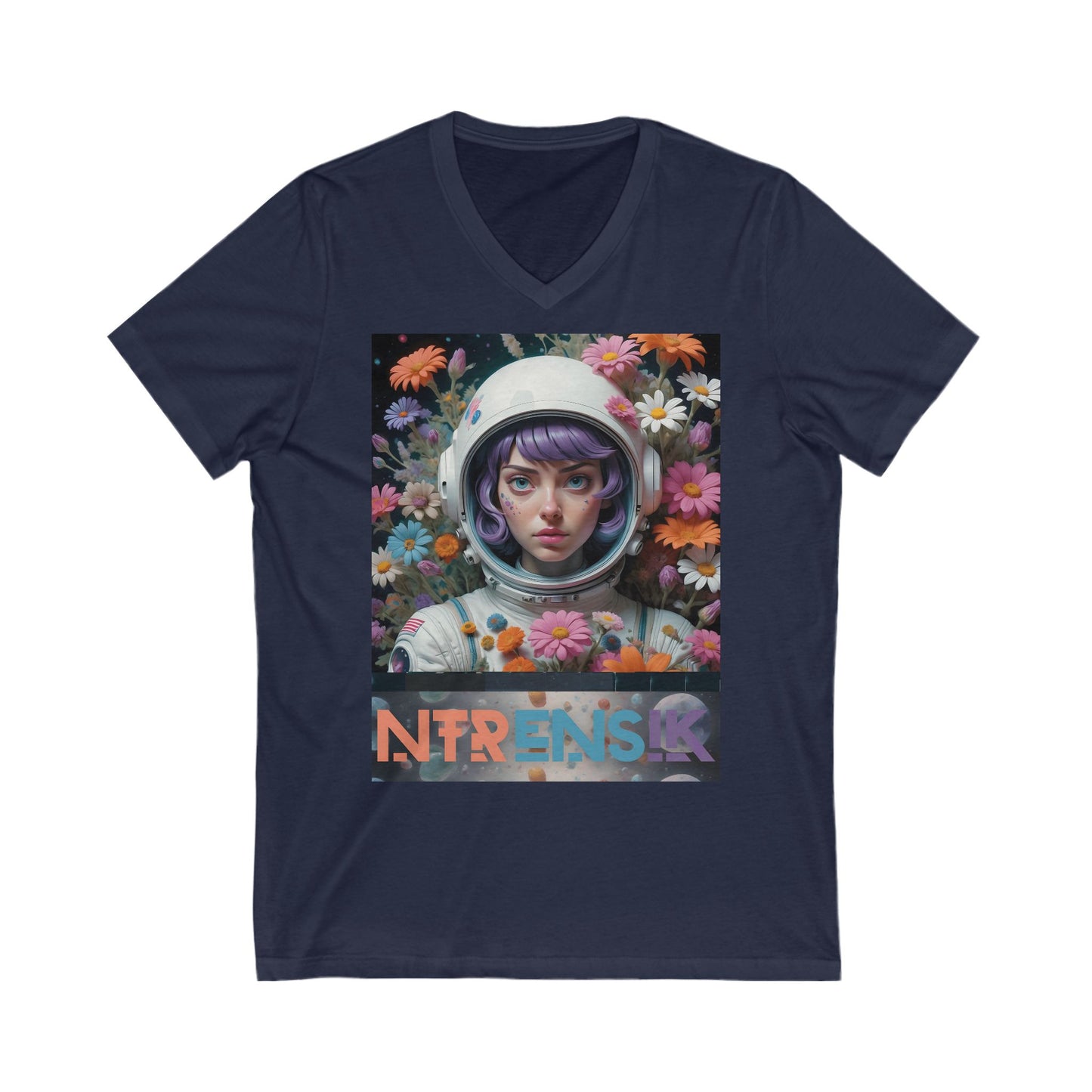 Astronaut Floral Tee Printify