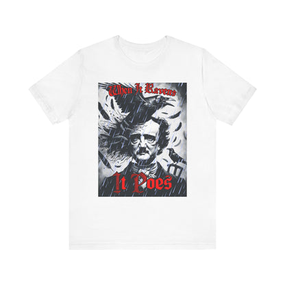 Ravens Poe T-Shirt, Edgar Allan Poe Shirt, Gothic Tee, Literature Gift, Unisex Printify