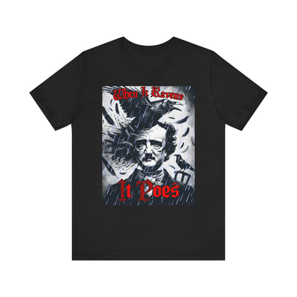 Ravens Poe T-Shirt, Edgar Allan Poe Shirt, Gothic Tee, Literature Gift, Unisex Printify