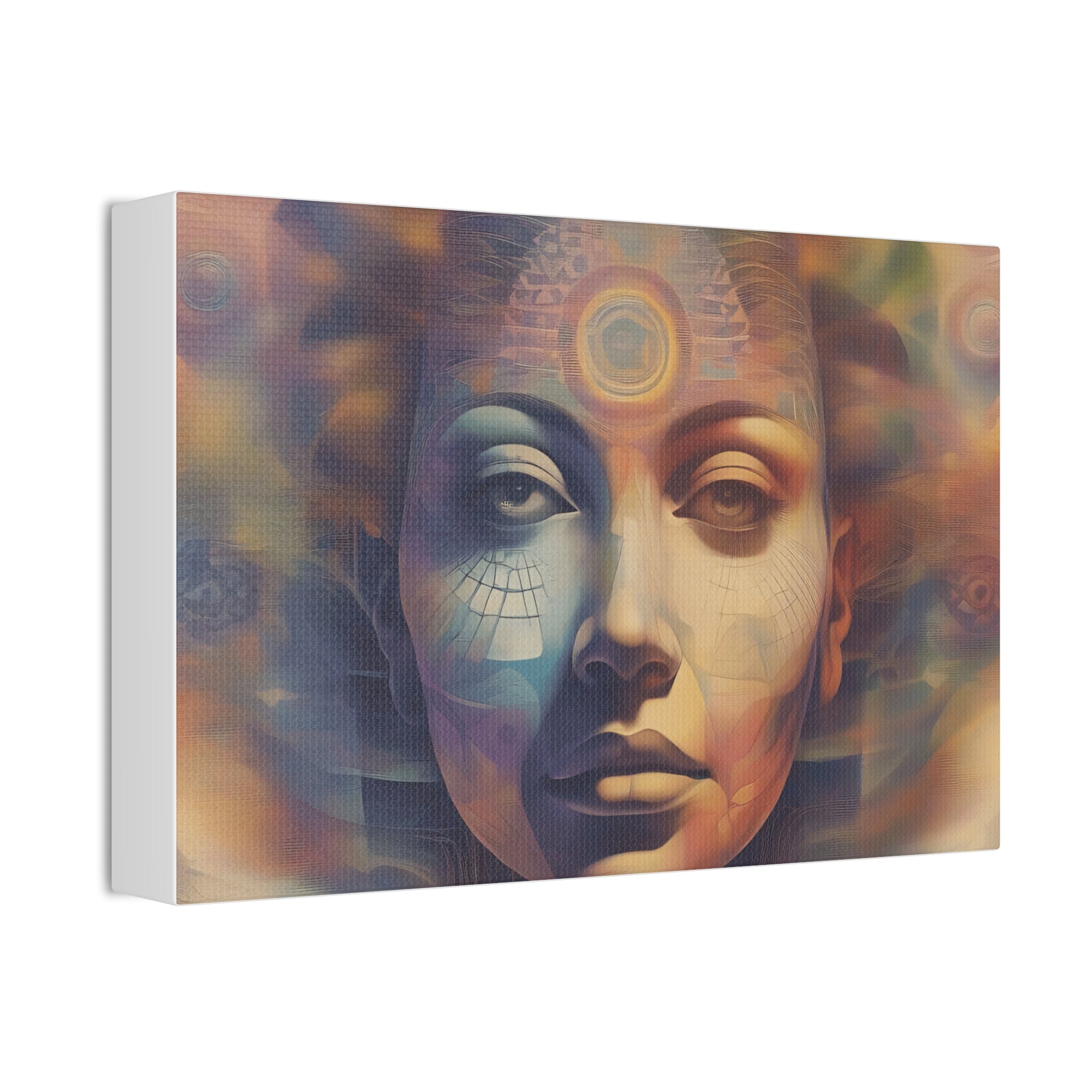 Mohican Goddess Canvas Art - Vibrant 1.5'' Stretched Print - Native American Art Transformative Wall Hanging Printify