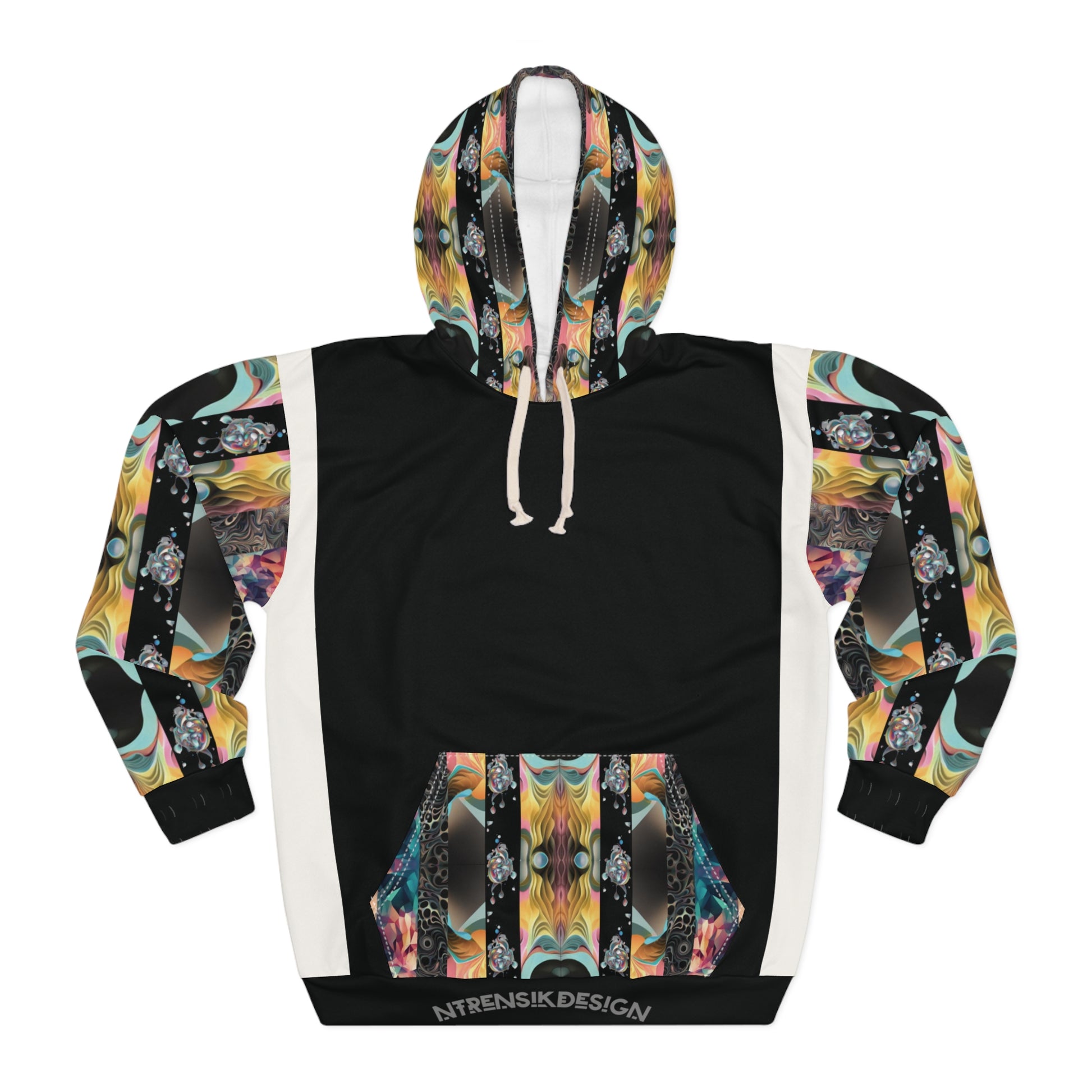 Urban Threads Hoodie: Vibrant Patterns, Street Style, Unisex Fashion Printify