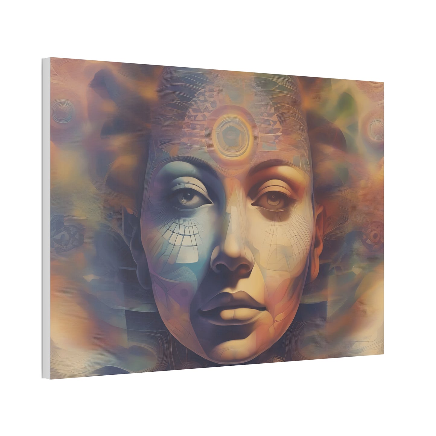 Mohican Goddess Canvas Art - Vibrant 1.5'' Stretched Print - Native American Art Transformative Wall Hanging Printify