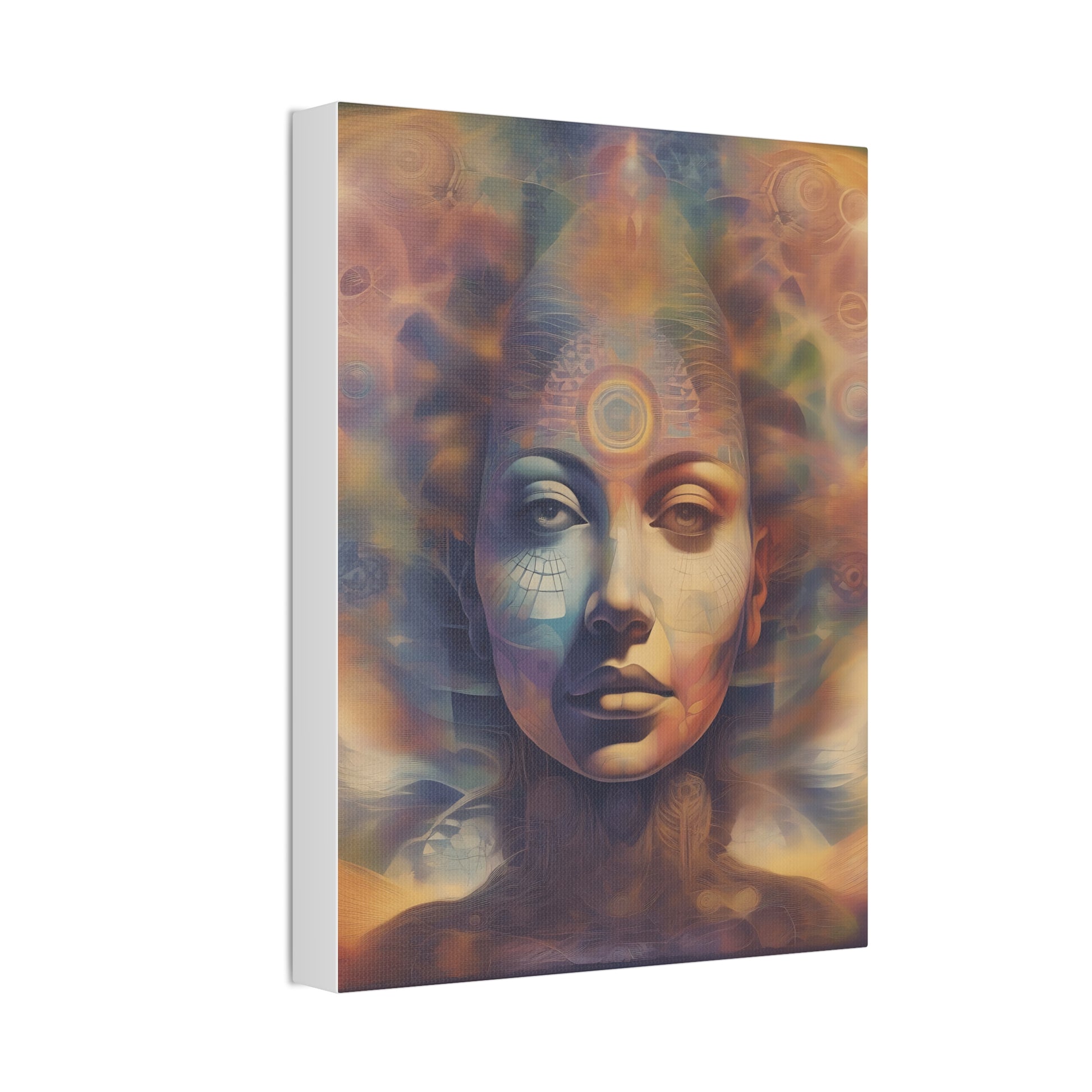 Mohican Goddess Canvas Art - Vibrant 1.5'' Stretched Print - Native American Art Transformative Wall Hanging Printify