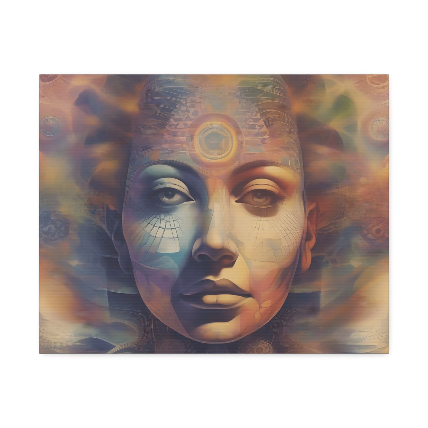 Mohican Goddess Canvas Art - Vibrant 1.5'' Stretched Print - Native American Art Transformative Wall Hanging Printify