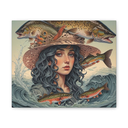 "The Siren's Journey: Harmony of Water and Spirit" Printify