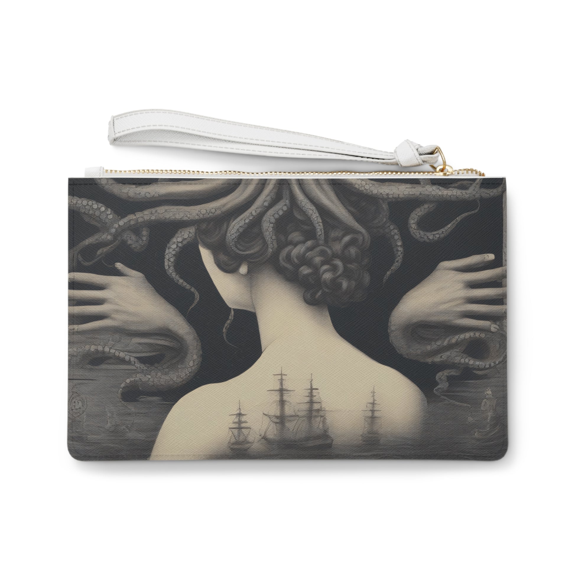 Clutch Bag - Kraken Goddess Design Printify