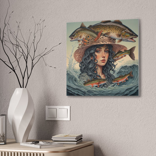 "The Siren's Journey: Harmony of Water and Spirit" Printify