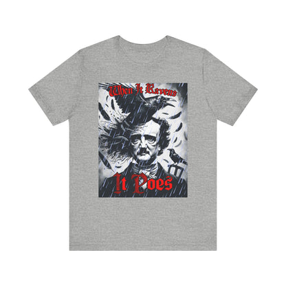 Ravens Poe T-Shirt, Edgar Allan Poe Shirt, Gothic Tee, Literature Gift, Unisex Printify