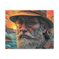 "The Fisherman's Odyssey: Reflections of Time and Nature" Printify