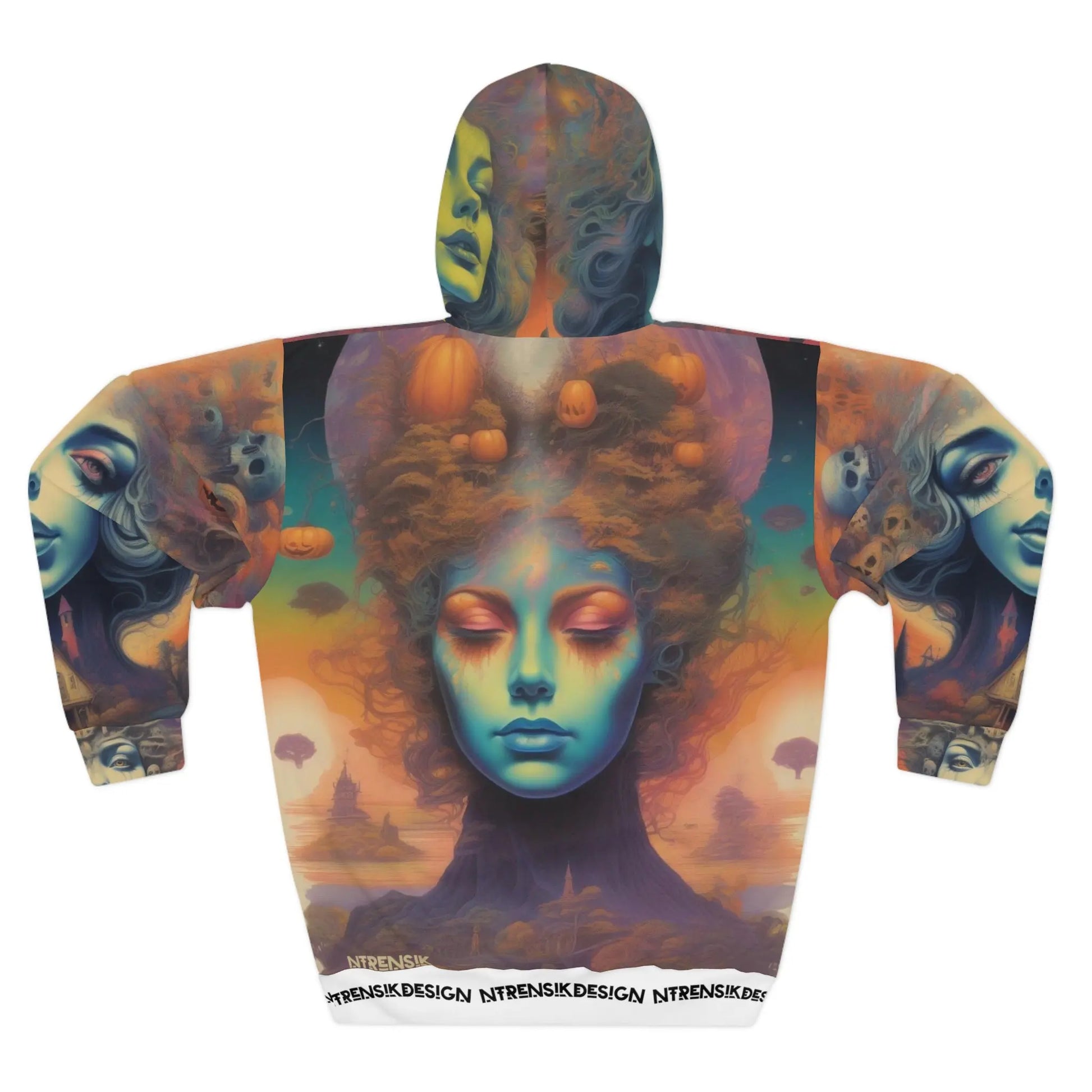 Dia De Los Muertos Halloween Goddess Unisex Pullover Hoodie Printify