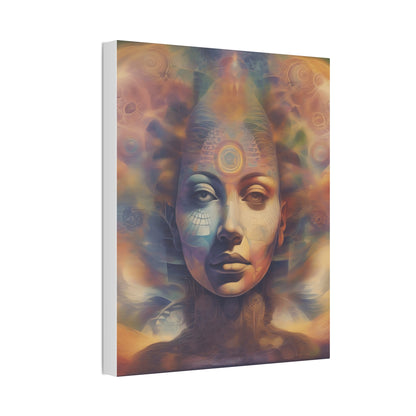 Mohican Goddess Canvas Art - Vibrant 1.5'' Stretched Print - Native American Art Transformative Wall Hanging Printify