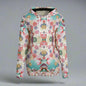 Floral Vintage Pattern Hoodie - Colorful Pullover with Drawstring Hood - Perfect for Cozy and Stylish Everyday Wear Yoycol