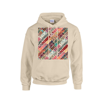 Ntrensik Branded Diagonal Pattern Hoodie - Premium Athletic Sweatshirt Yoycol