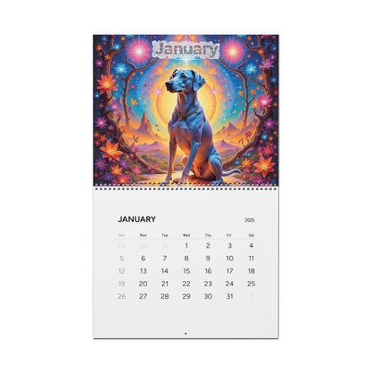 2025 Ntrensik Designs - Sacred Geometry Dog Calendar Printify