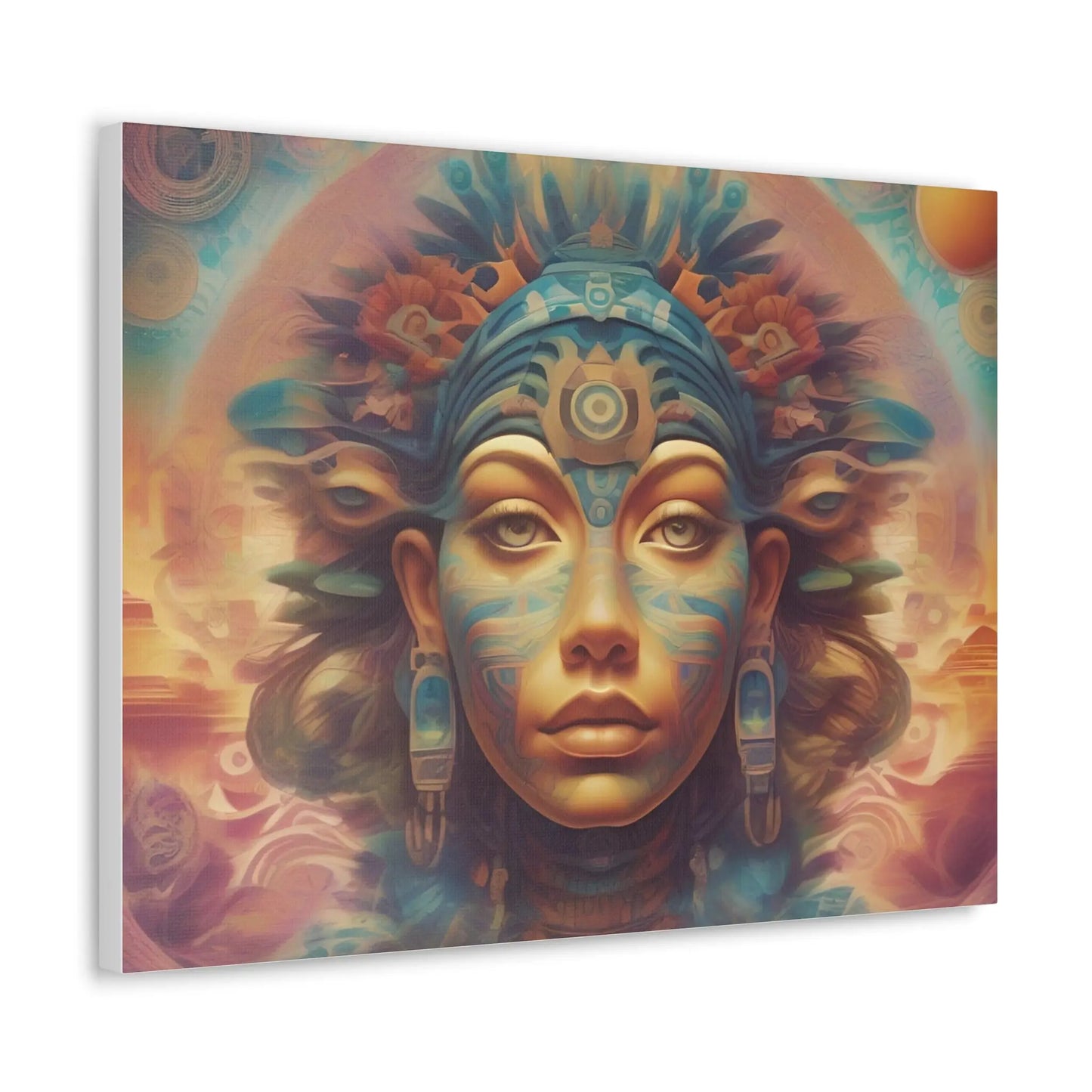 Native Art Mayan Canvas Wrap Printify