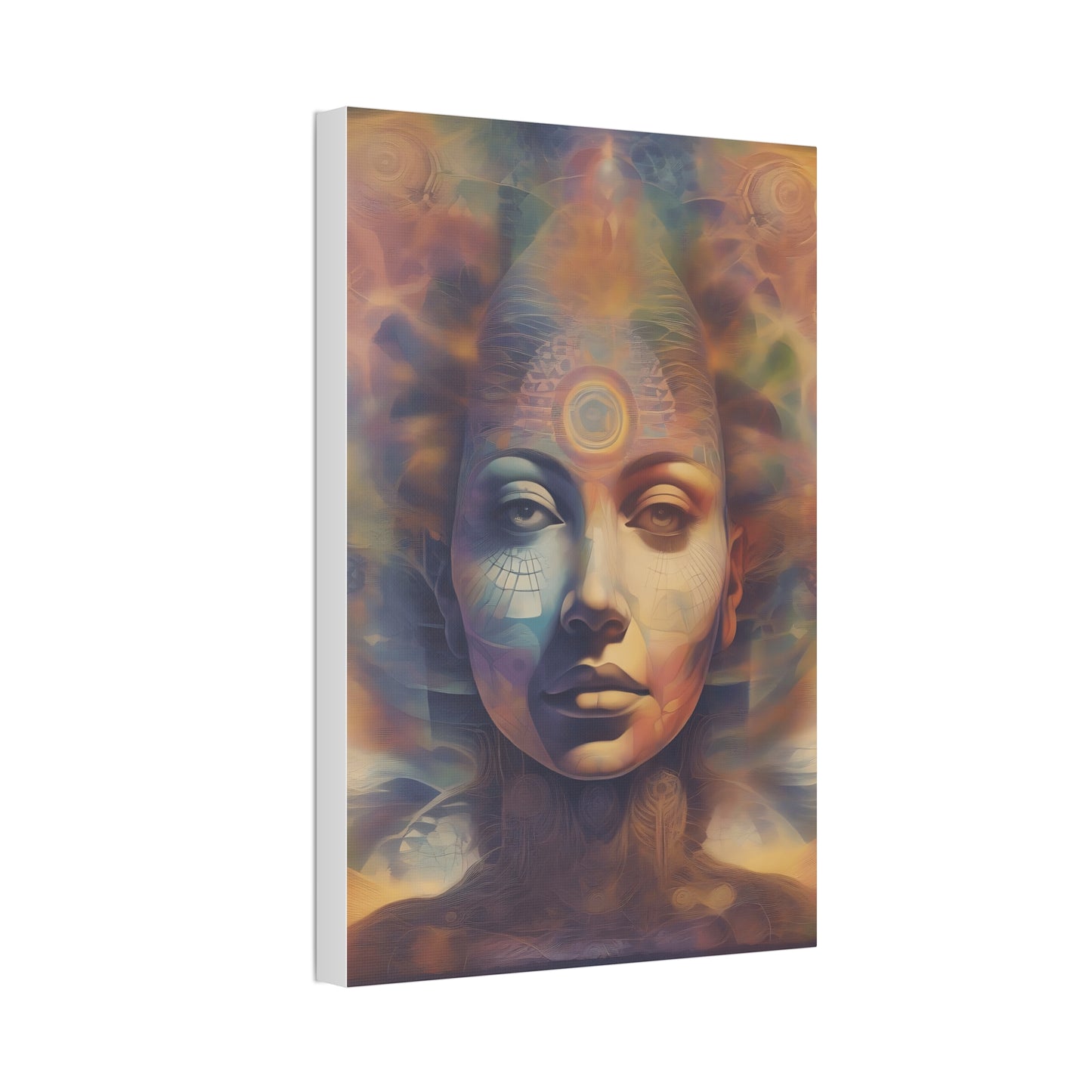 Mohican Goddess Canvas Art - Vibrant 1.5'' Stretched Print - Native American Art Transformative Wall Hanging Printify