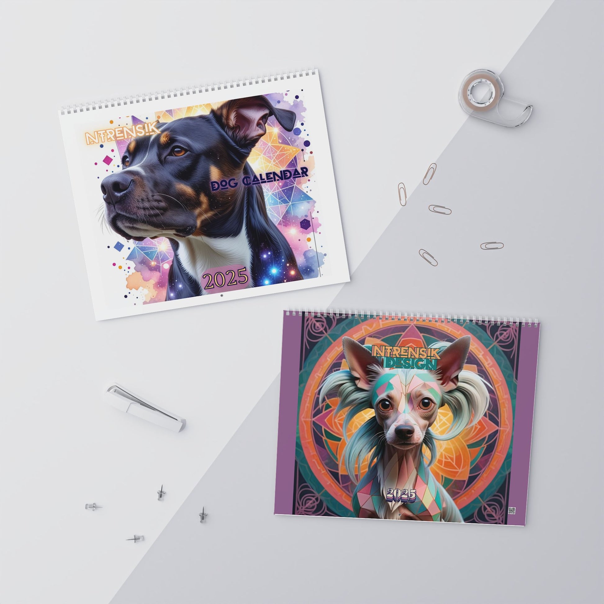 2025 Ntrensik Designs - Sacred Geometry Dog Calendar Printify