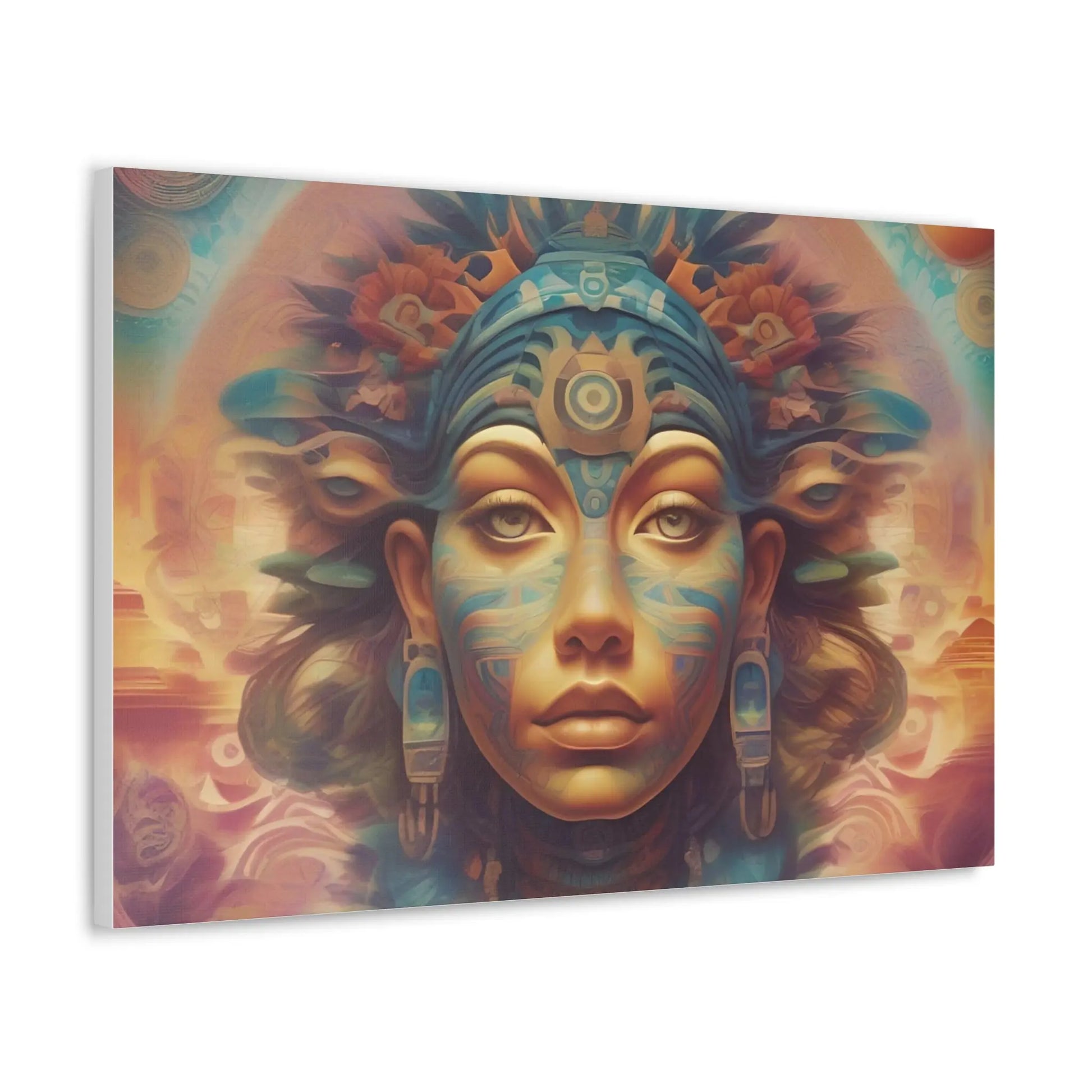 Native Art Mayan Canvas Wrap Printify