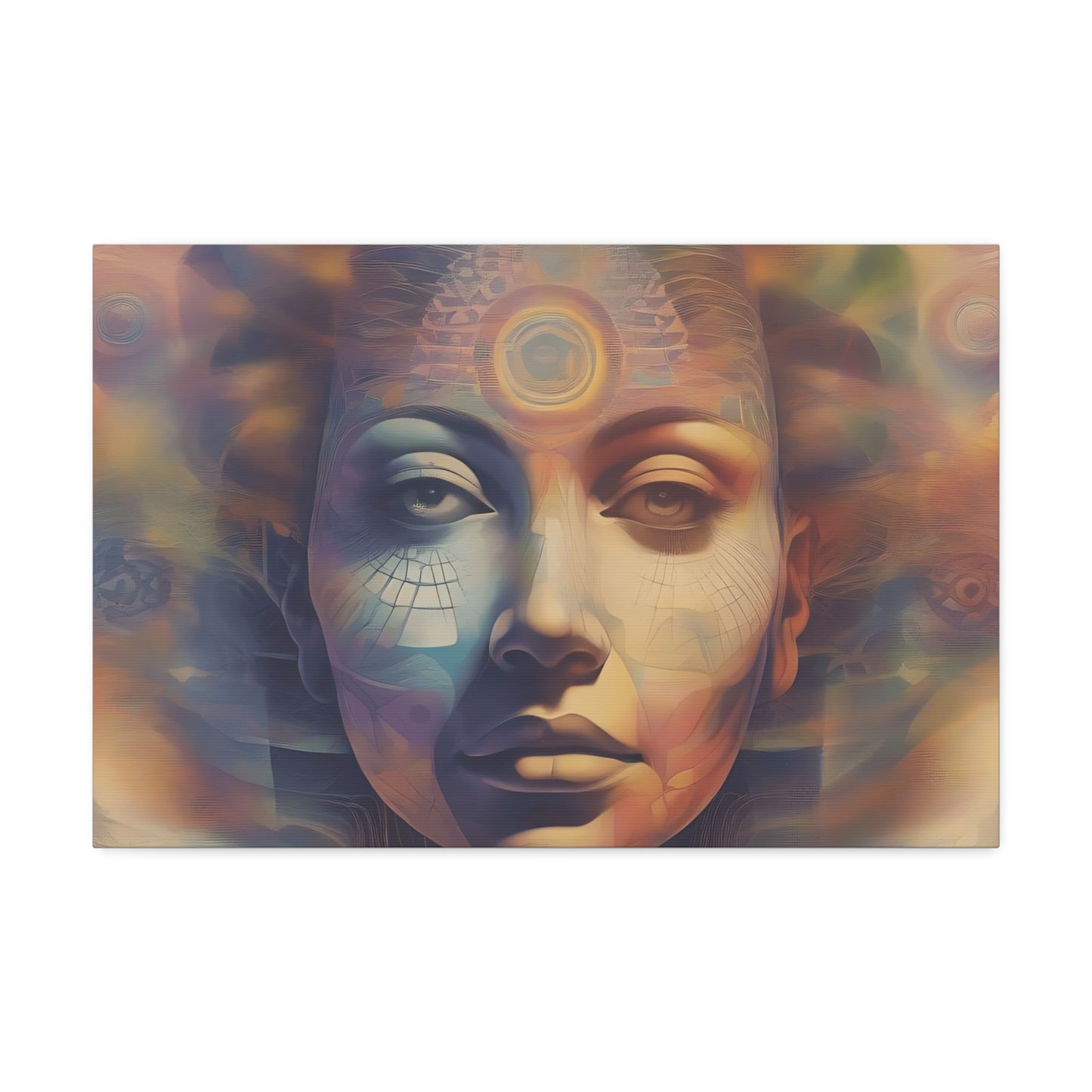 Mohican Goddess Canvas Art - Vibrant 1.5'' Stretched Print - Native American Art Transformative Wall Hanging Printify