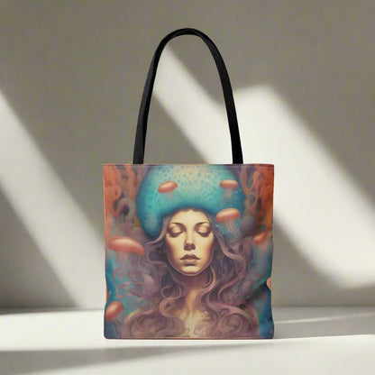 Goddess Octopus and Jellyfish Urban Tote Bag | Great Gift For Women Artists Printify