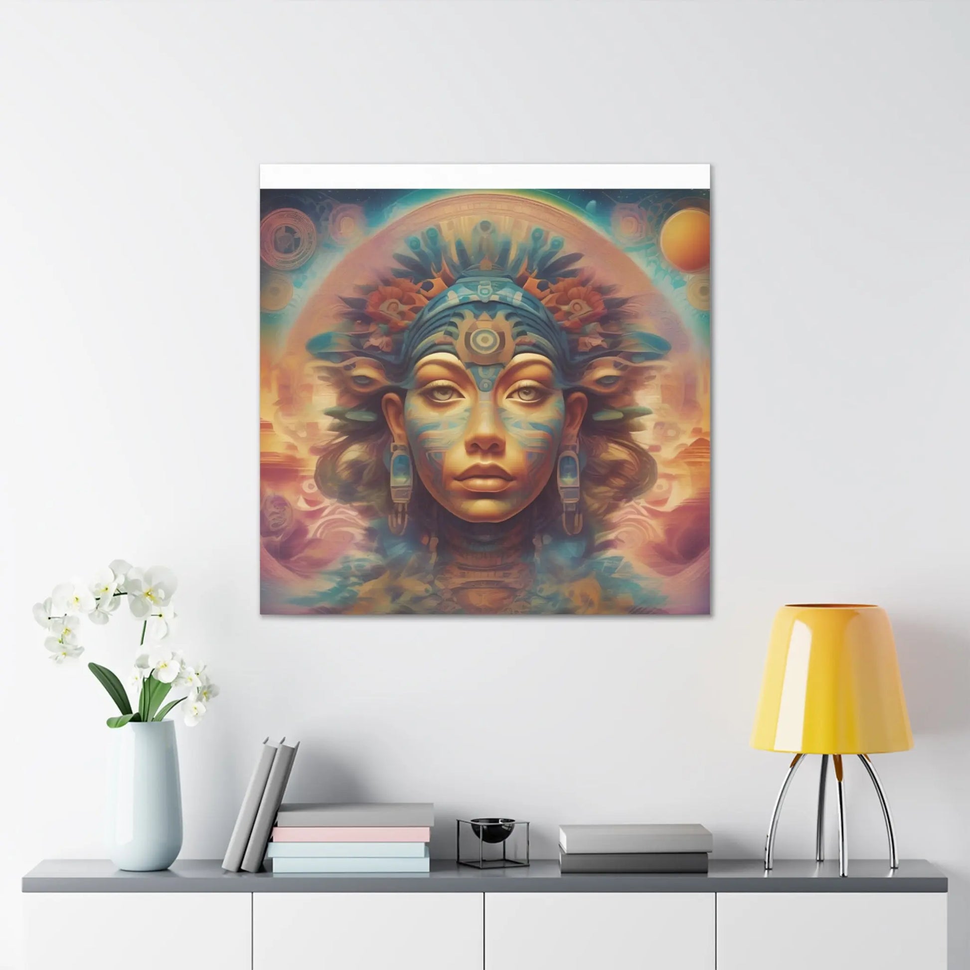 Native Art Mayan Canvas Wrap Printify