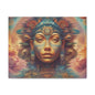 Vibrant Psychedelic Mayan Art Goddess Canvas Print - Unique Wall Art Printify