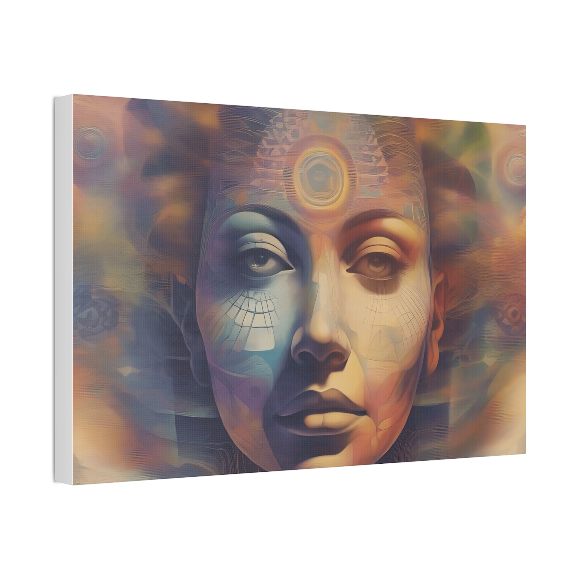 Mohican Goddess Canvas Art - Vibrant 1.5'' Stretched Print - Native American Art Transformative Wall Hanging Printify