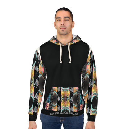 Urban Threads Hoodie: Vibrant Patterns, Street Style, Unisex Fashion Printify