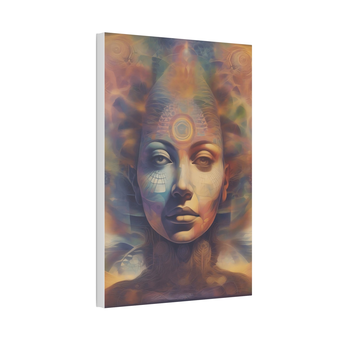 Mohican Goddess Canvas Art - Vibrant 1.5'' Stretched Print - Native American Art Transformative Wall Hanging Printify