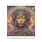 Vibrant Psychedelic Mayan Art Goddess Canvas Print - Unique Wall Art Printify