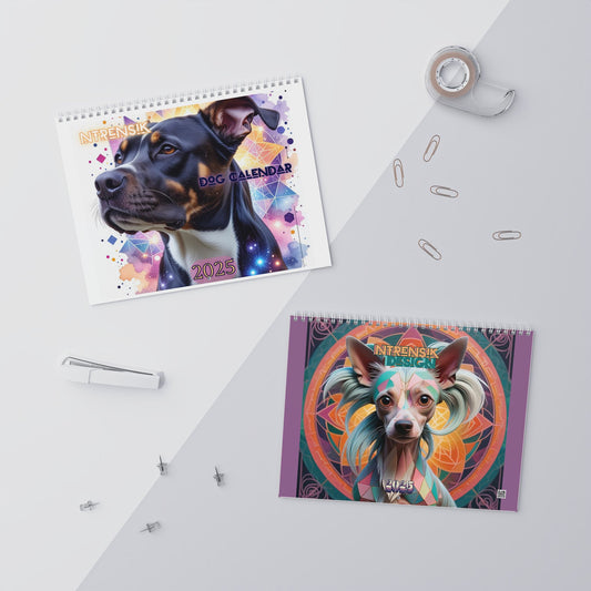 2025 Ntrensik Designs - Sacred Geometry Dog Calendar Printify