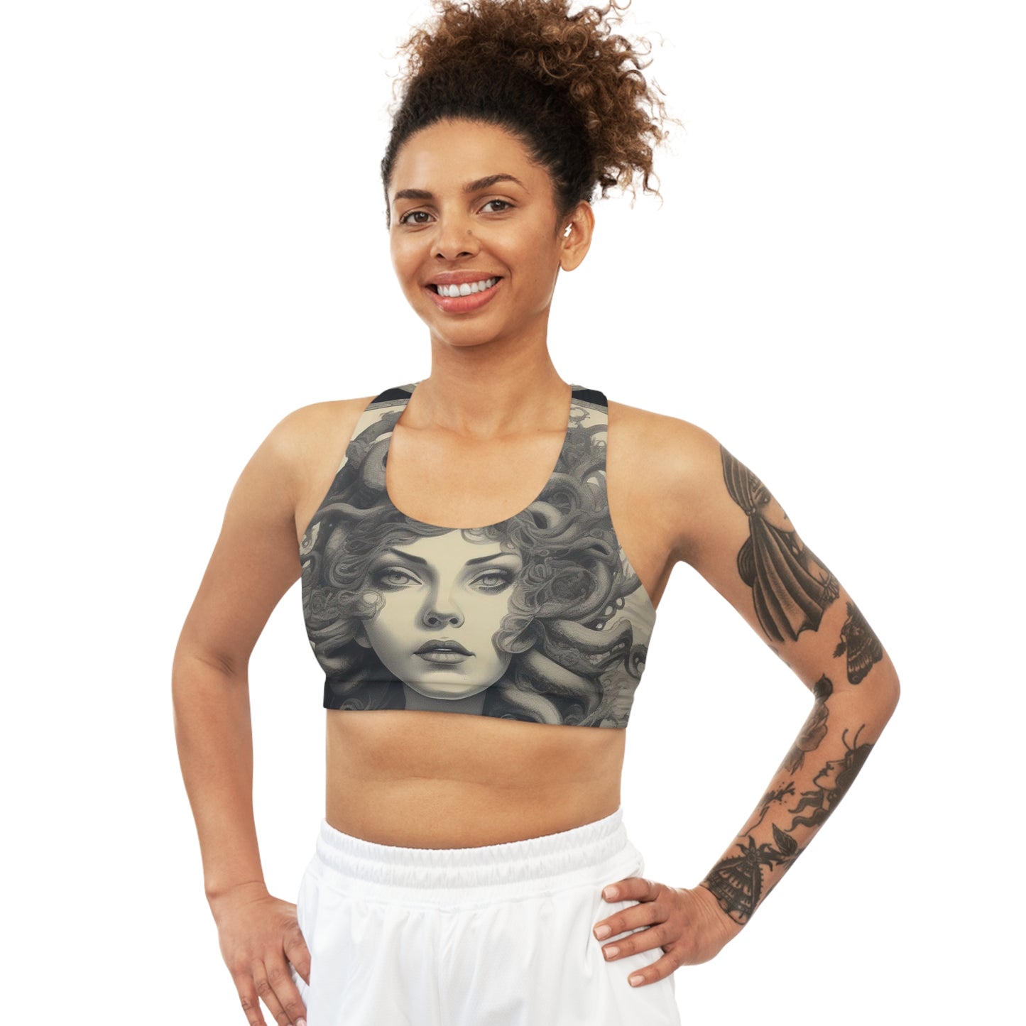 Reversible Women's Sports Bra Versatile & Stylish Yoga Bra Top Printify