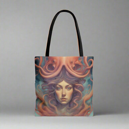 Goddess Octopus and Jellyfish Urban Tote Bag | Great Gift For Women Artists Printify